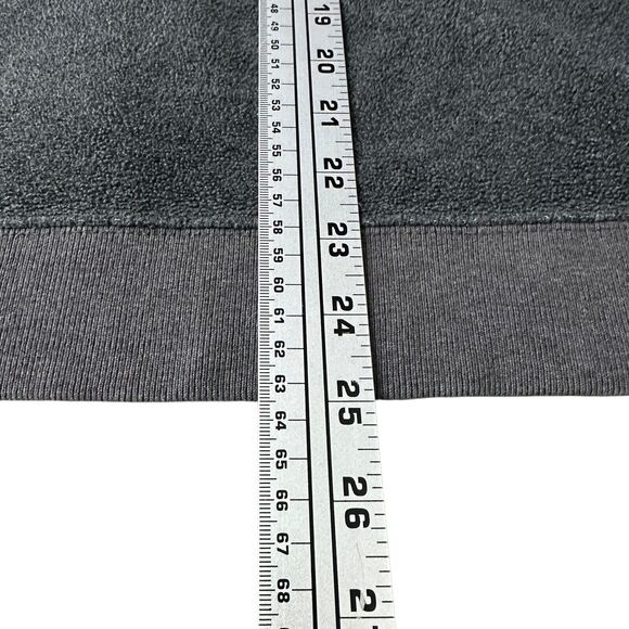 Vintage Gap Fleece Hoodie Men’s Small Gray Pocket Pullover 90s Spellout Korea - Picture 9 of 10